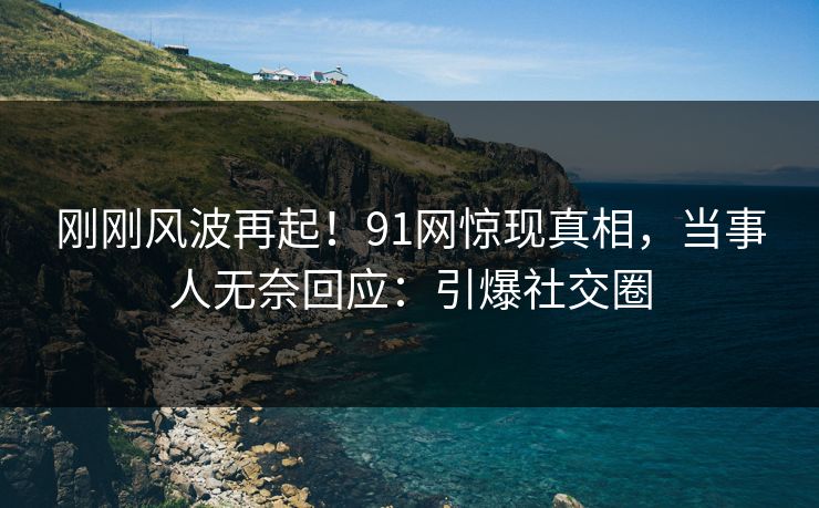 刚刚风波再起！91网惊现真相，当事人无奈回应：引爆社交圈
