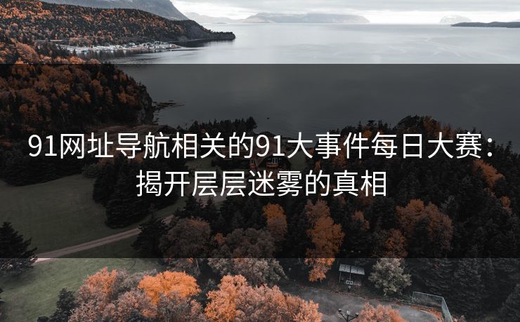 91网址导航相关的91大事件每日大赛：揭开层层迷雾的真相